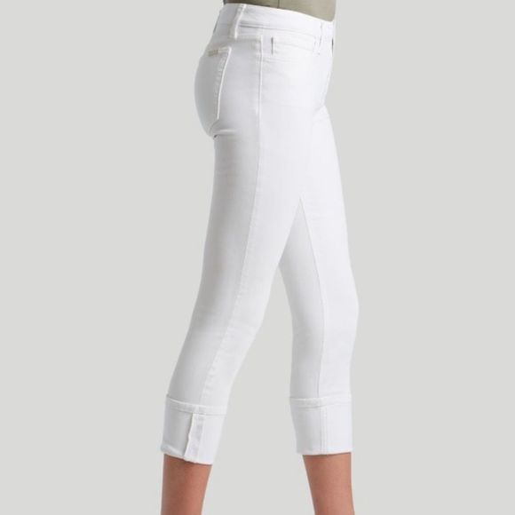 Joe’s - Cuff Crop Flawless White Jeans - sizes 28 - Picture 2 of 6